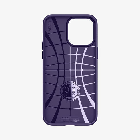 ACS04813 - iPhone 14 Pro Max Case Liquid Air in matte black showing the back